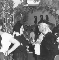 Guests at the Frost Family Halloween Party